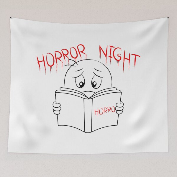Item preview, Scared Reader Emoji - Horror Night designed and sold by Taglyn.