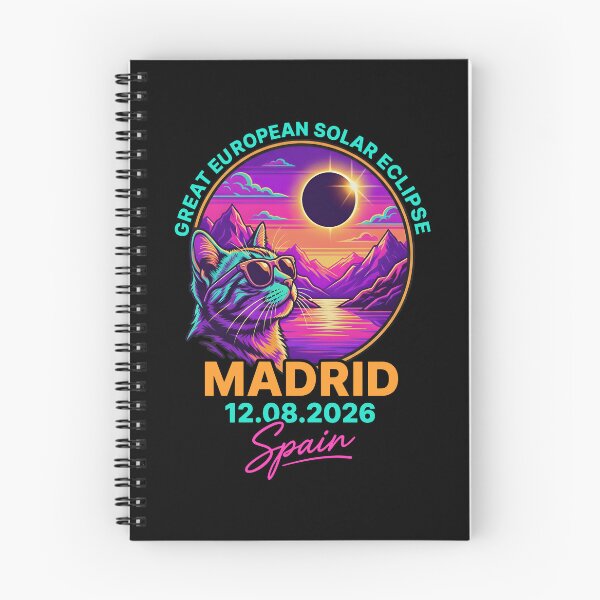 Item preview, Great European Solar Eclipse 2026 Madrid Spain Cat Lover designed and sold by pansak.