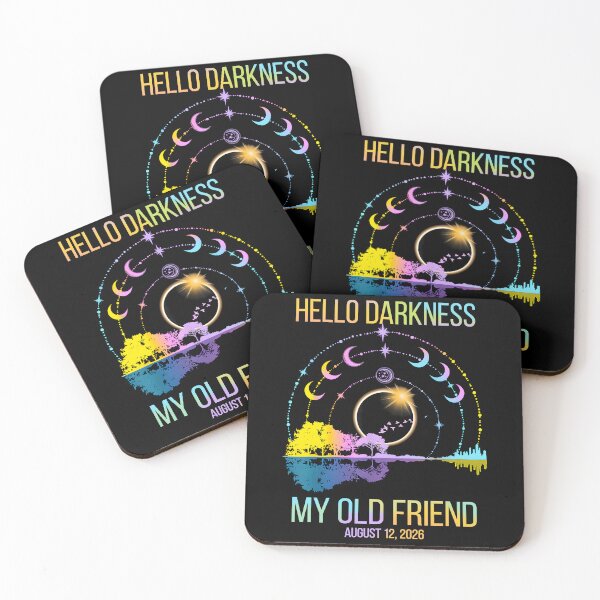 Item preview, Hello Darkness Retro My Old Friend August 12 2026 Totality Tie Dye designed and sold by pansak.