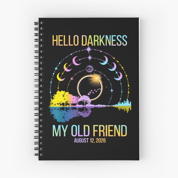 Item preview, Hello Darkness Retro My Old Friend August 12 2026 Totality Tie Dye designed and sold by pansak.