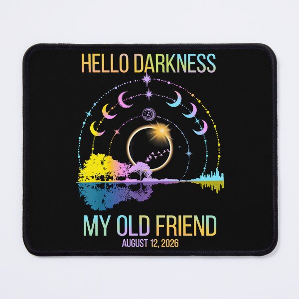 Item preview, Hello Darkness Retro My Old Friend August 12 2026 Totality Tie Dye designed and sold by pansak.
