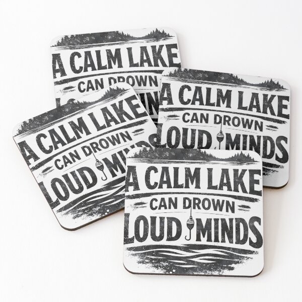Item preview, Calm Lake Drowns Loud Minds Quote designed and sold by EimSol.