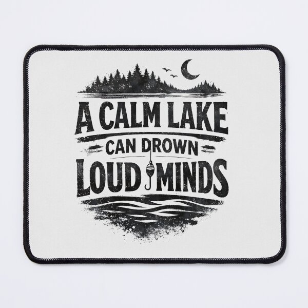 Item preview, Calm Lake Drowns Loud Minds Quote designed and sold by EimSol.