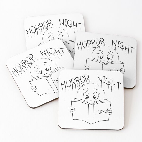 Item preview, Scared Reader Emoji - Horror Night designed and sold by Taglyn.