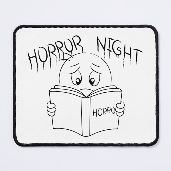 Item preview, Scared Reader Emoji - Horror Night designed and sold by Taglyn.