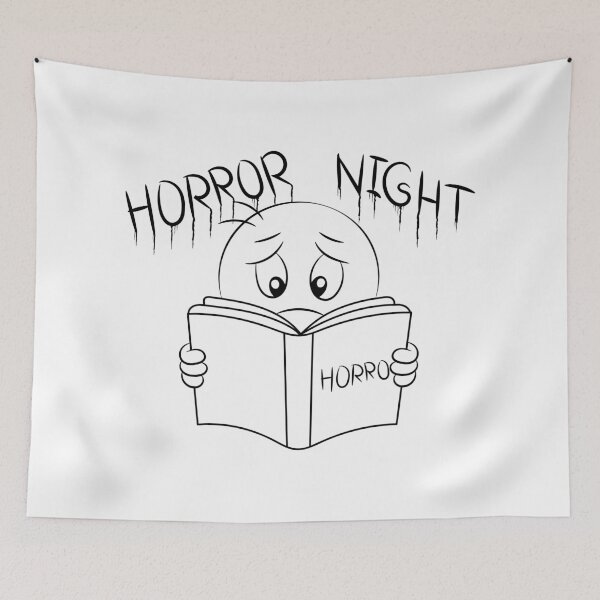 Item preview, Scared Reader Emoji - Horror Night designed and sold by Taglyn.