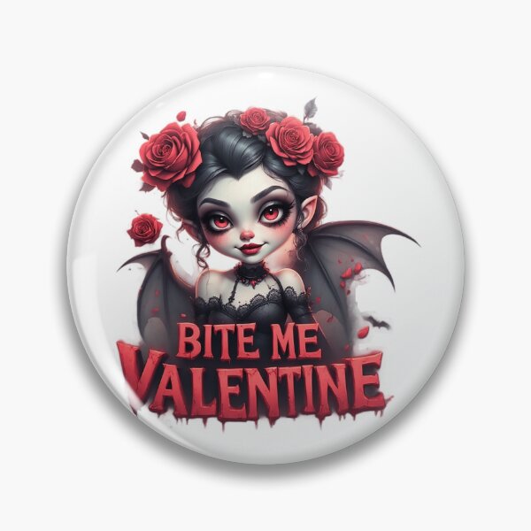 Item preview,  Bite Me Valentine Succubus with Roses designed and sold by newvisionart191.