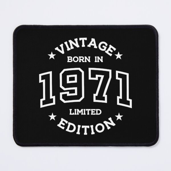 Item preview, Born in 1971 - Retro Style Print White designed and sold by Viktor Milana.
