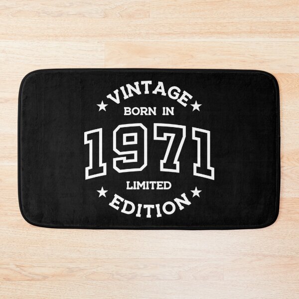 Item preview, Born in 1971 - Retro Style Print White designed and sold by Viktor Milana.