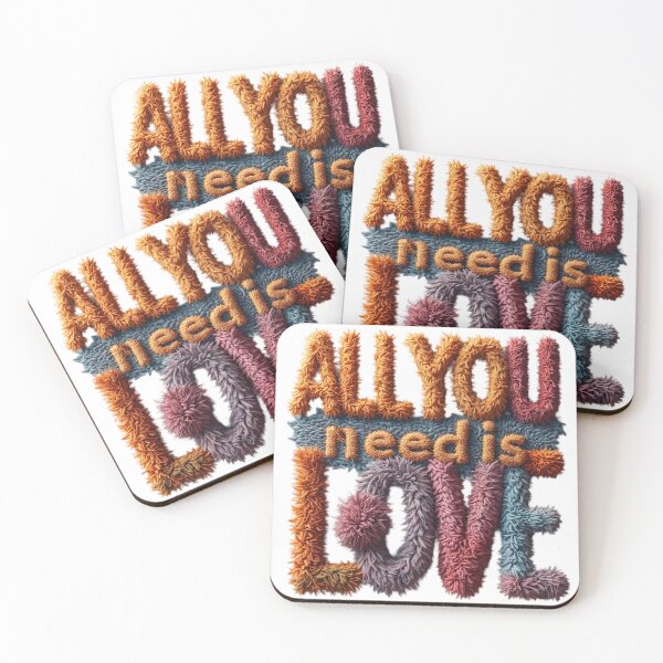 Item preview, Furry Textured All You Need Is Love designed and sold by newvisionart191.