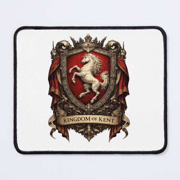 Item preview, Kingdom of Kent Heraldic Crest – Medieval Shield Fantasy Heraldry Art designed and sold by GarnerSupplyCo.