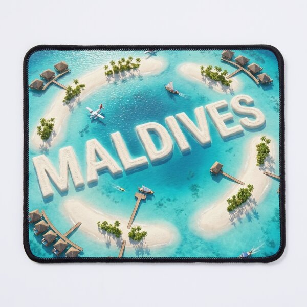 Item preview, Idyllic Maldives Aerial: Resorts, Turquoise Sea, and Coral Gardens designed and sold by MyEz Style.
