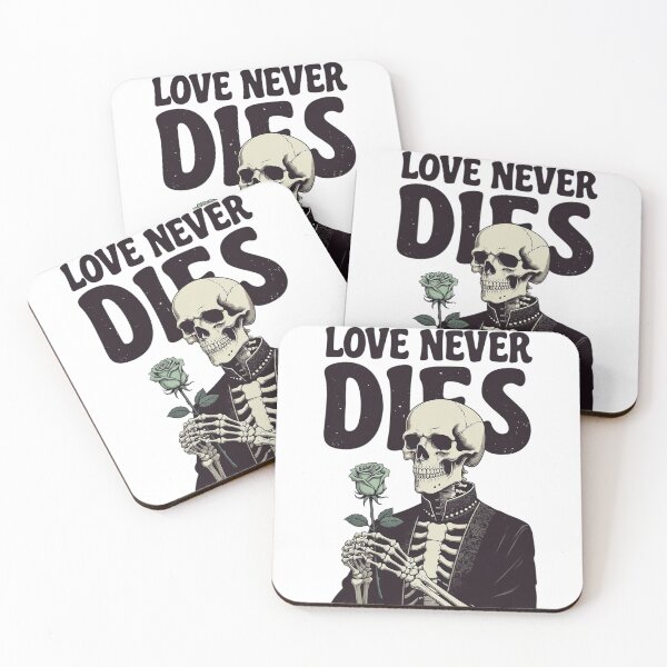 Item preview,  Gothic Skeleton Holding Rose Love Never Dies designed and sold by newvisionart191.