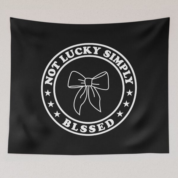 Item preview, Not Lucky Simply Blessed t-shirt Design  designed and sold by Faysalfashion.