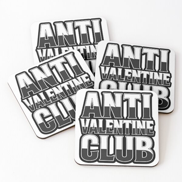 Item preview,  Bold Monochrome Anti Valentine Club Graphic designed and sold by newvisionart191.