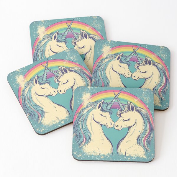 Item preview, Unicorn Couple in Love – Magical Rainbow Valentines Design designed and sold by TeesAndSass.
