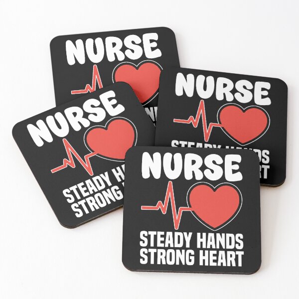 Item preview, NURSE - STEADY HANDS STRONG HEART designed and sold by KEF Custom.