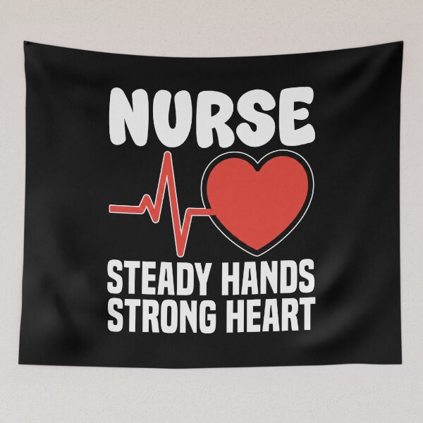 Item preview, NURSE - STEADY HANDS STRONG HEART designed and sold by KEF Custom.