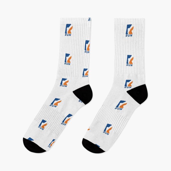 Item preview, RUN Minimalist Negative Space Logo Running Foot Design designed and sold by HBDStudio.