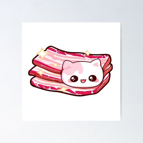 Item preview, BACON KITTY SLICE Unleashed Sparkle EDITION  designed and sold by Zen Candy 3000 Travis Nicholas Zariwny.