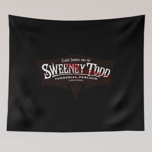Item preview,  Sweeney Todd'S Tonsorial Parlour Sweeney Todd  Black Red And White Version designed and sold by animerchxnt.