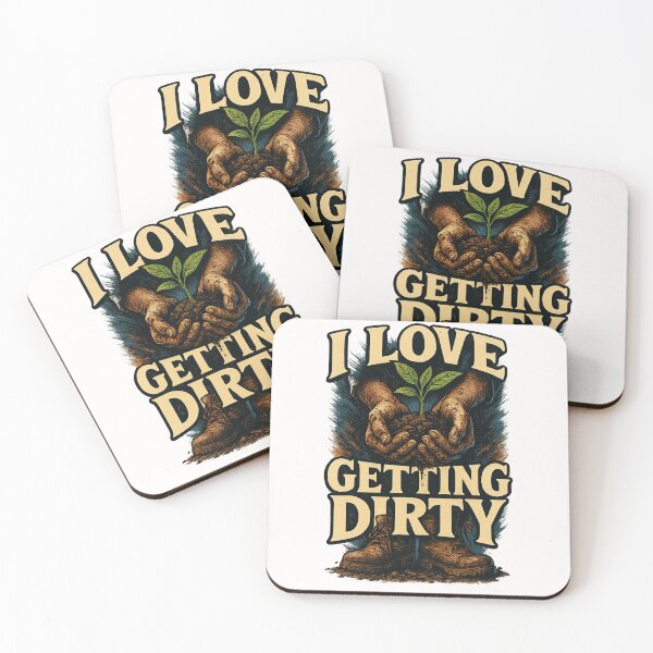 Item preview, I Love Getting Dirty – Hands in Soil Gardening Joke designed and sold by Places On Earth.
