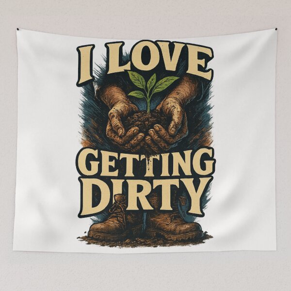 Item preview, I Love Getting Dirty – Hands in Soil Gardening Joke designed and sold by Places On Earth.
