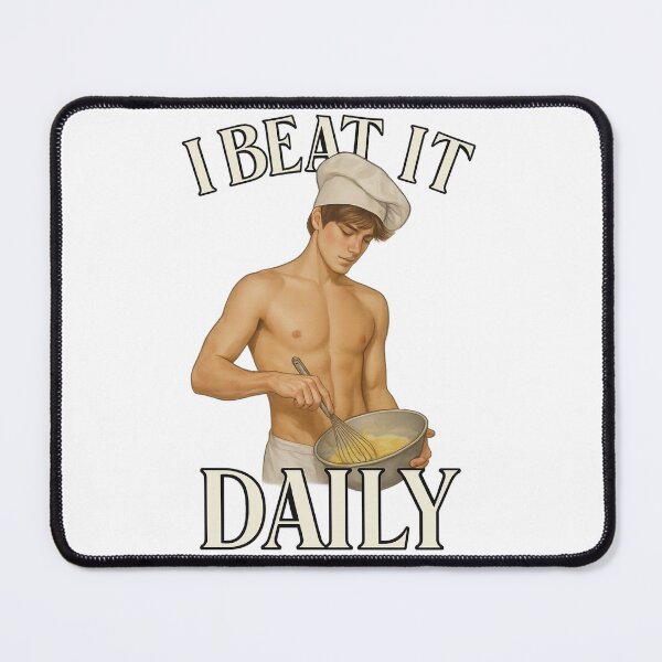 Item preview, I Beat It Daily – Cute Chef with a Whisk and a Wink designed and sold by Places On Earth.