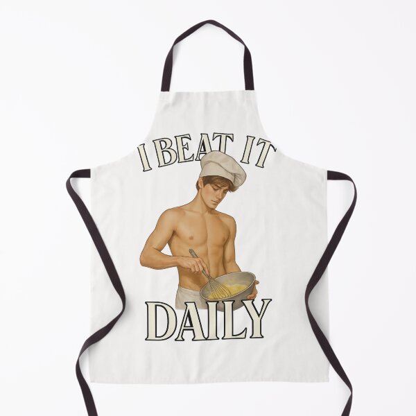 Item preview, I Beat It Daily – Cute Chef with a Whisk and a Wink designed and sold by Places On Earth.