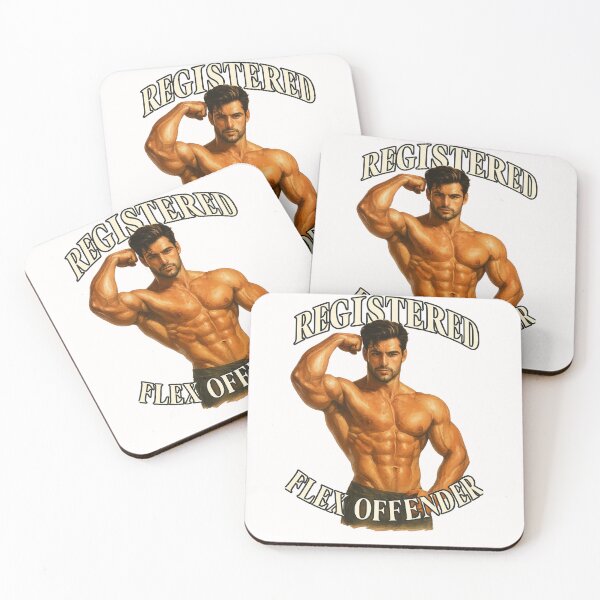 Item preview, Registered Flex Offender – Bodybuilder Flexing designed and sold by Places On Earth.