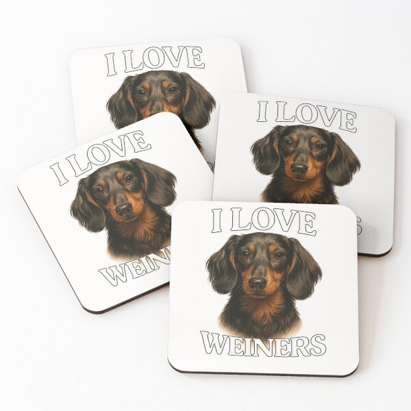 Item preview, I Love Weiners – Dachshund Lover Joke designed and sold by Places On Earth.