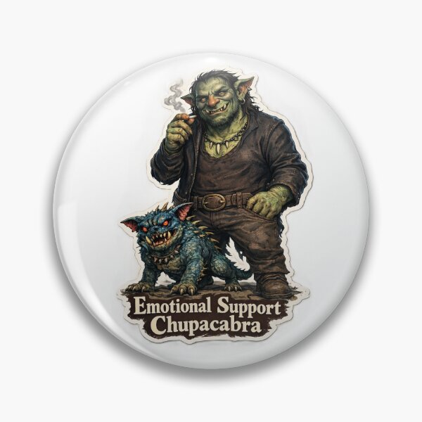 Item preview, Emotional Support Chupacabra and Troll designed and sold by DashPublishing.