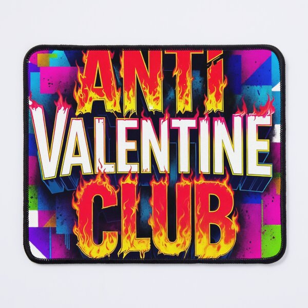Item preview, Fiery Anti Valentine Club Neon Pop Art designed and sold by newvisionart191.