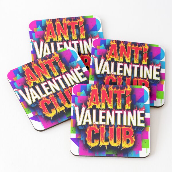 Item preview, Fiery Anti Valentine Club Neon Pop Art designed and sold by newvisionart191.
