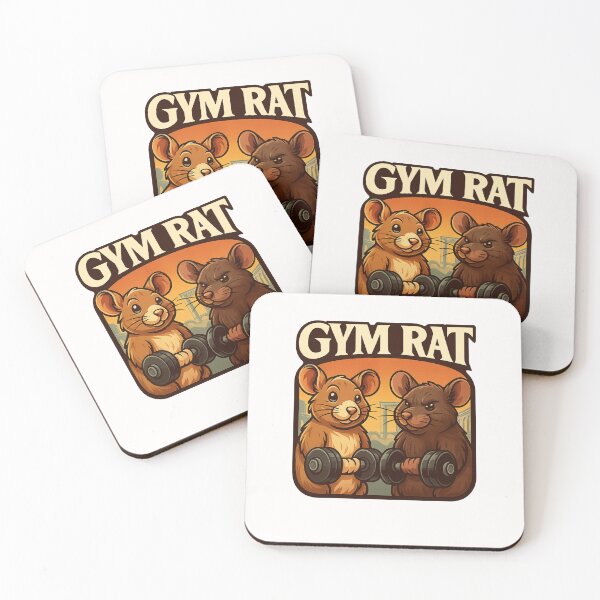 Item preview, Strong Like a Gym Rat - Workout Pun designed and sold by Places On Earth.