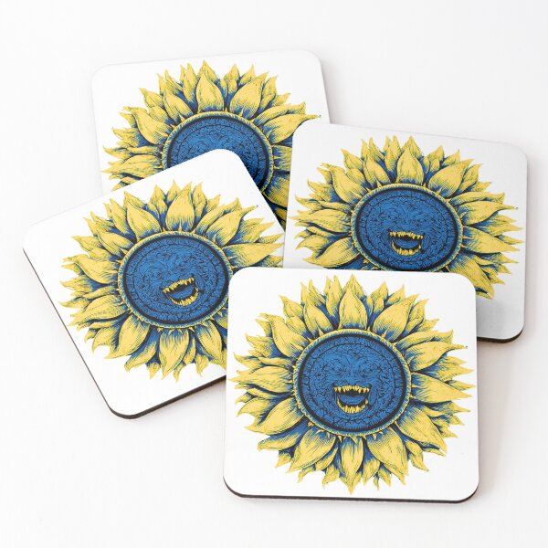 Item preview, UKRAINE WAR TOKEN Yellow & Blue Demon  designed and sold by Zen Candy 3000 Travis Nicholas Zariwny.