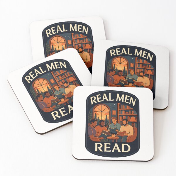Item preview, Real Men Read Books - Reading is Masculine designed and sold by Places On Earth.