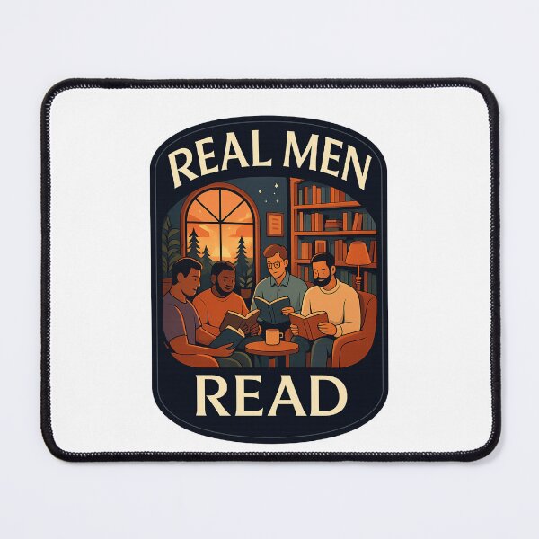 Item preview, Real Men Read Books - Reading is Masculine designed and sold by Places On Earth.