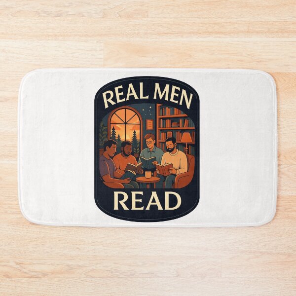 Item preview, Real Men Read Books - Reading is Masculine designed and sold by Places On Earth.