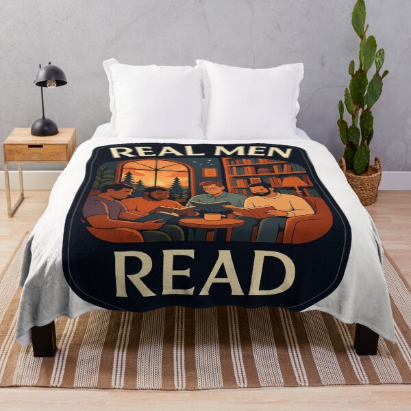 Item preview, Real Men Read Books - Reading is Masculine designed and sold by Places On Earth.