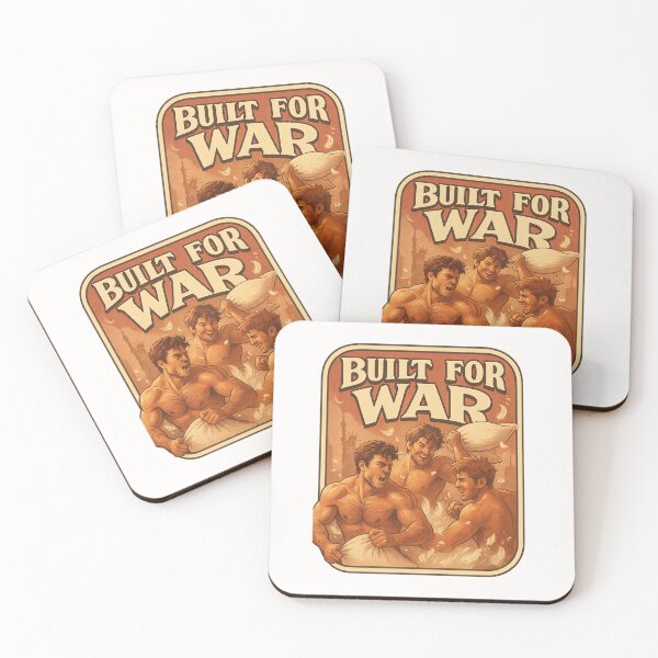 Item preview, Built for War, Ready for Pillow Fights designed and sold by Places On Earth.