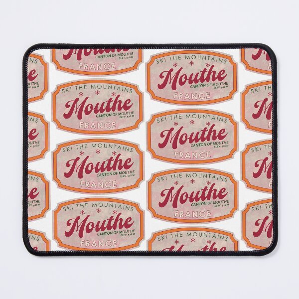 Item preview, Mouthe, France, canton of Mouthe, Ski, textured skiing badge designed and sold by Wanderful-roads.
