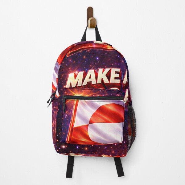 Item preview, Make America Go Away – Greenland Flag 80s Cosmic designed and sold by mindmadecrafts.