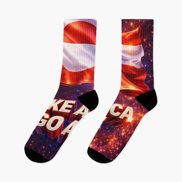 Item preview, Make America Go Away – Greenland Flag 80s Cosmic designed and sold by mindmadecrafts.