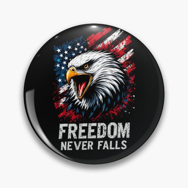 Item preview, Fierce Eagle Streetwear – Freedom Never Falls Aggressive Tattoo Style Design designed and sold by Geralthewhite.