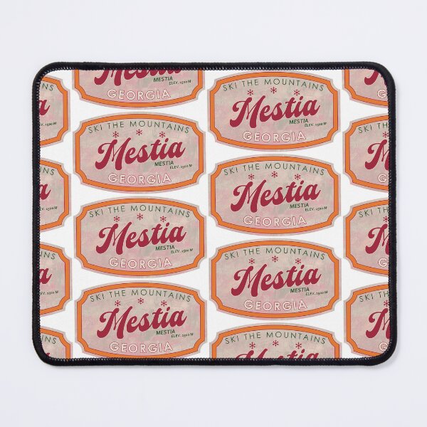 Item preview, Mestia, Georgia, Mestia, Ski, textured skiing badge designed and sold by Wanderful-roads.