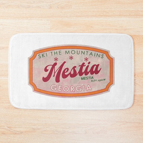 Item preview, Mestia, Georgia, Mestia, Ski, textured skiing badge designed and sold by Wanderful-roads.
