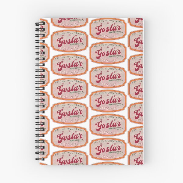 Item preview, Goslar, Germany, Niedersachsen, Ski, textured skiing badge designed and sold by Wanderful-roads.