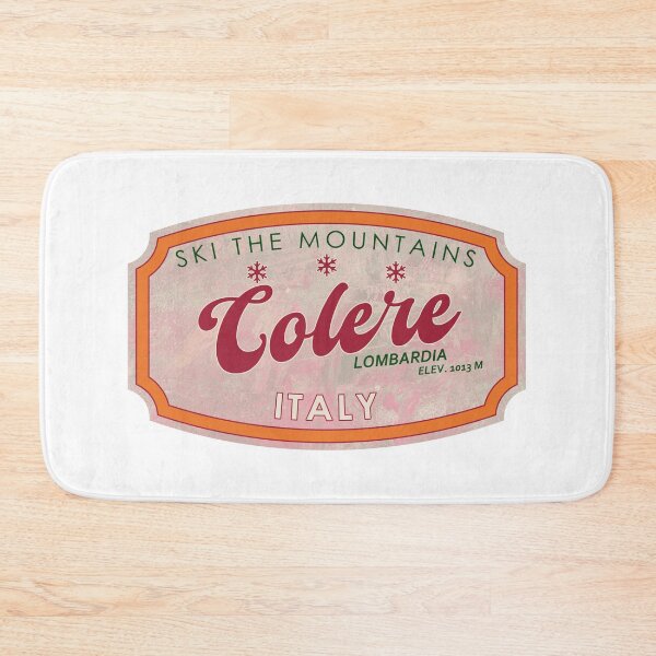 Item preview, Colere, Italy, Lombardia, Ski, textured skiing badge designed and sold by Wanderful-roads.