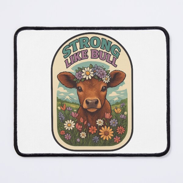 Item preview, Strong Like Bull – Floral Crown Edition designed and sold by Aryabek.